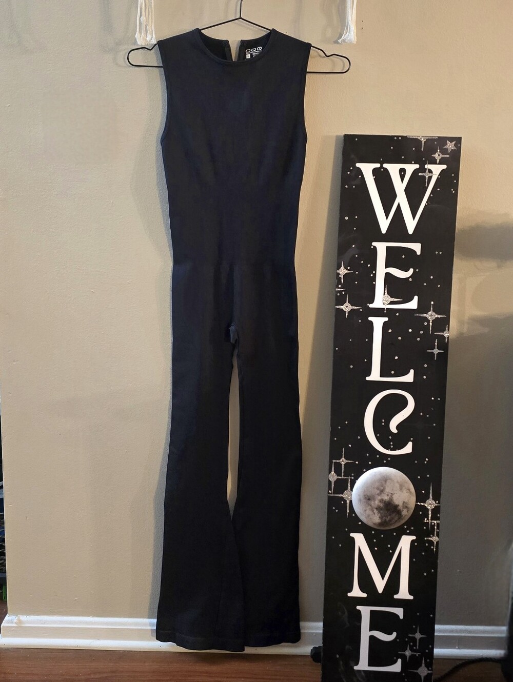 OQQ Black Sleeveless Flare Jumpsuit - Picture 6 of 6